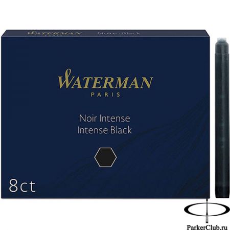 Черные стандартные картриджи Waterman (Ватерман) Standard Black 8шт
